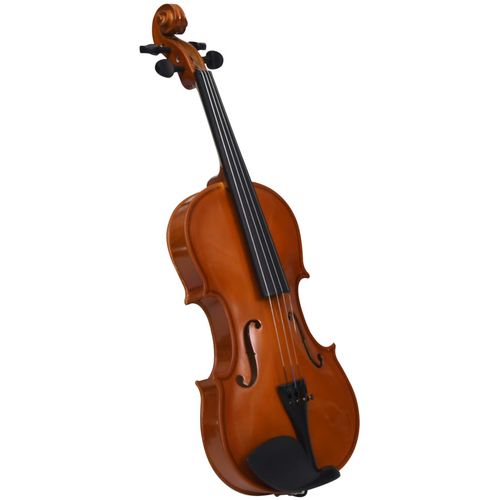 Violinski set s gudalom i podbradkom boja tamnog drva 4/4 slika 21