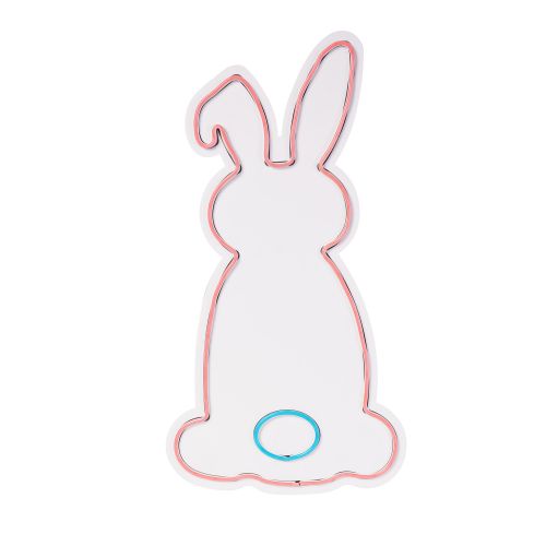 Wallity Ukrasna plastična LED rasvjeta, Rabbit - Pink, Blue slika 5