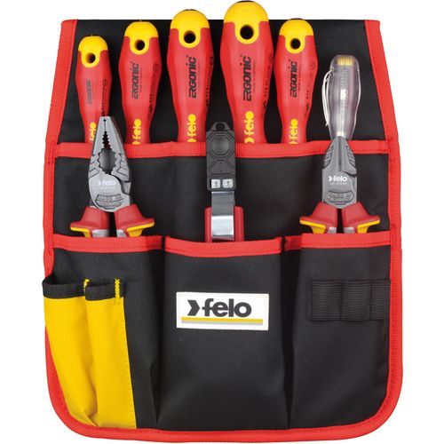 Set alata za električare Felo Ergonic VDE SL/PH 41399504 9 kom u torbi za pojas slika 1