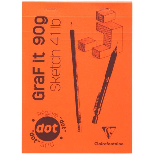 Clairefontaine blok Graf it za suhu tehniku A5 90gr, mix boja, dotpad (točkice) slika 4