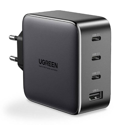 Kućni punjač UGREEN, 100W, USB-A+3xUSB-C, crni slika 1