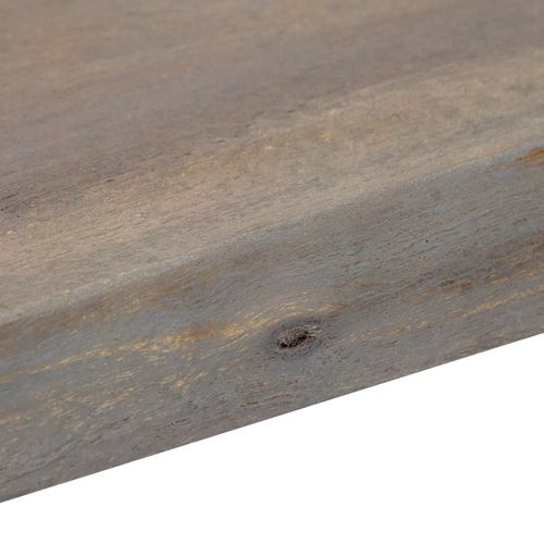 Konzolni stol od bagremovog drva i željeza sivi 115x35x76 cm slika 5