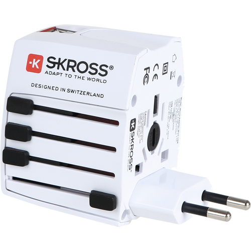 SKROSS Adapter, Putni (Travel), + 2 x USB za punjenje, 2100mAh  - 1.302930 slika 1