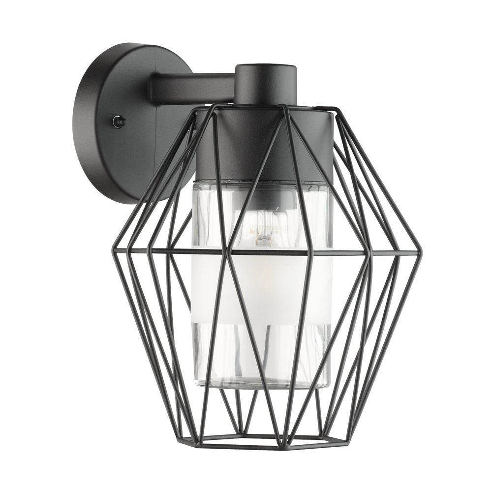 Eglo Canove Vanjska Zidna Lampa - E27, Čelik/Crna/Staklo slika 1