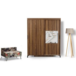 Woody Fashion Garderoba, Pasific Home Fuga - 190 Ceviz Dolap