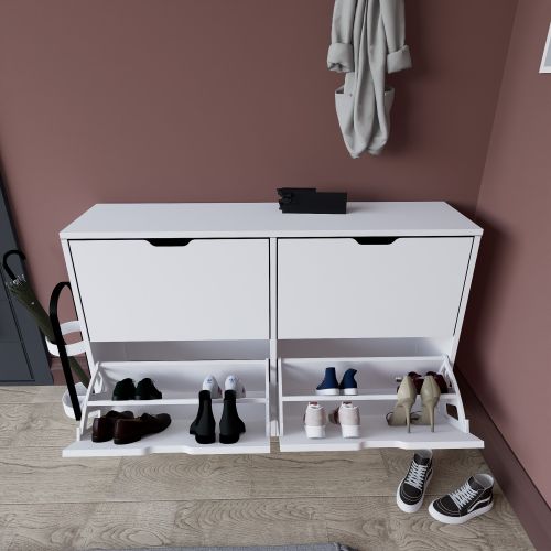 Duru 1600-50 Matte White Shoe Cabinet slika 8