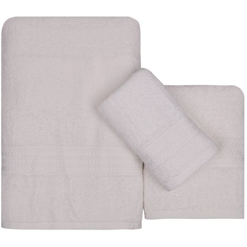 L'essential Maison Rainbow - White White Towel Set (3 Pieces) slika 3