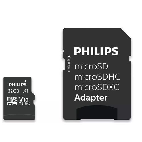 Philips Micro SDHC kartica 32GB Class 10 + SD adapter slika 1