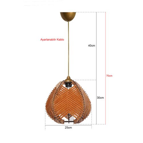 YL230 Orange Chandelier slika 3