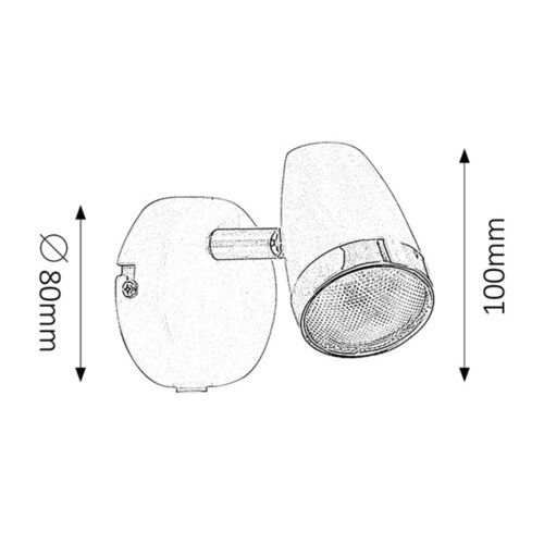 Rabalux Karen spot LED 4W bela/hrom Spot rasveta slika 5