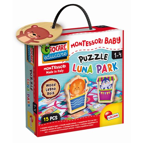 LISCIANI Montessori Wood baby puzzle luna park 96855 slika 5