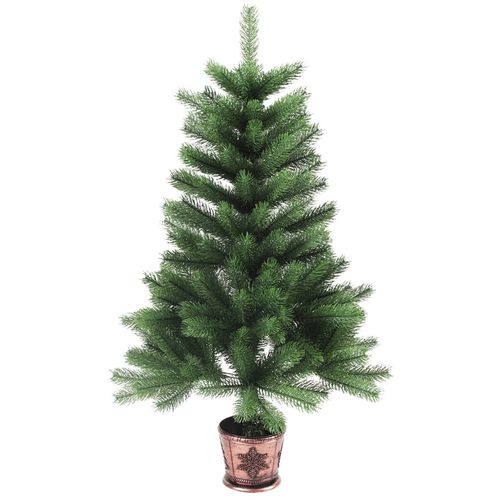 Umjetno božićno drvce s realističnim iglicama 90 cm zeleno slika 31