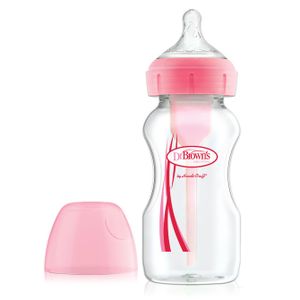 Wb91601 oz/270 ml pp mogućnosti širokog grla + bočica, ružičasta, pakiranje od 1 komada