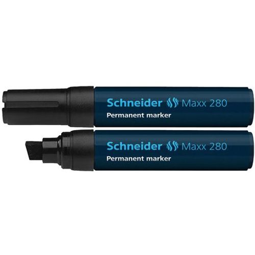 Flomaster Schneider, permanent marker, Maxx 280, 4-12 mm, crni slika 2