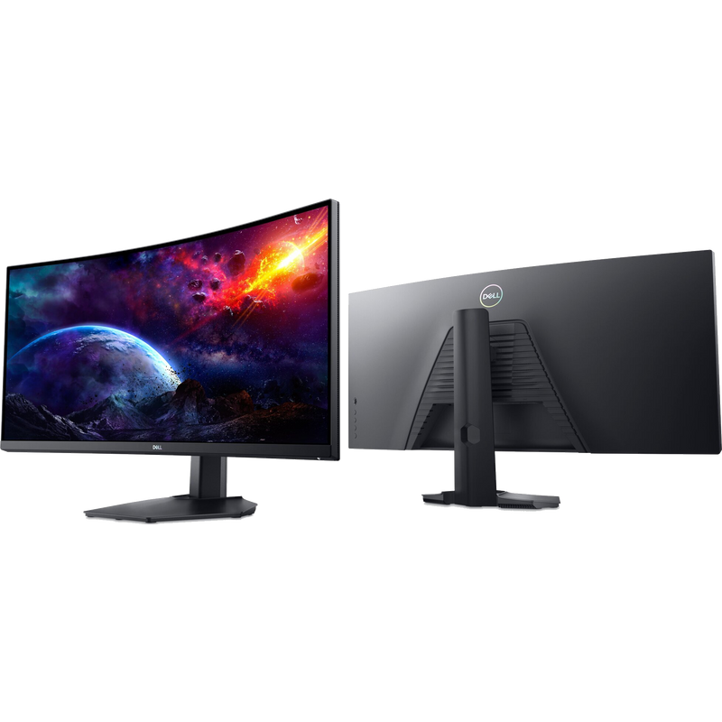 Dell Monitor Dell 34″ S3422DWG, VA, WQHD, 144Hz, 1ms, DP, HDMI,  zakrivljeni image