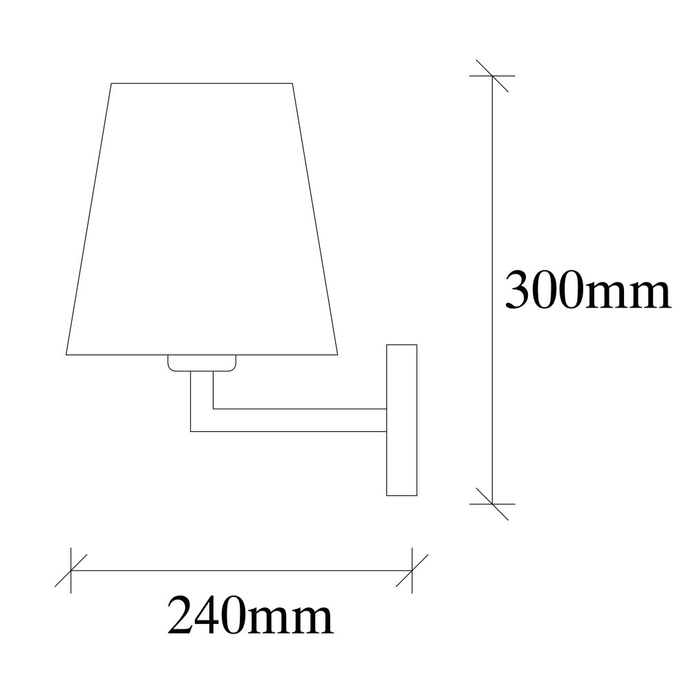 Zidna Lampa Profil - 4654 Gold Black slika 3