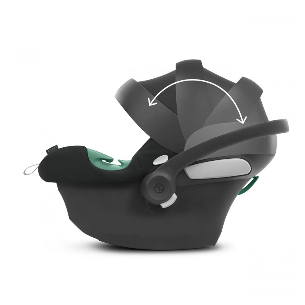 Cybex Autosjedalica Aton B2 I-Size 40-87cm, Volcano Black slika 5