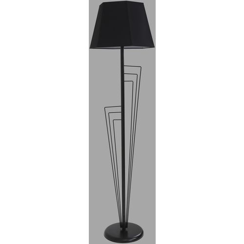 Kelebek Siyah Lambader Prizma Siyah Abajurlu Black Floor Lamp slika 3