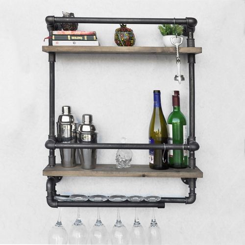 BoruRaf104 Walnut
Black Pipe Shelf slika 1