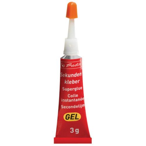 Ljepilo sekundno gel, Super glue Herlitz, 3 g slika 1