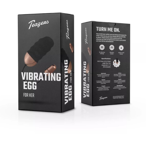 Teazers Ribbed Vibrating Egg With Remote Control slika 1