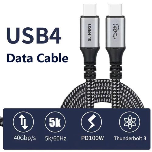 USB kabl tip C 0.5m thunderbolt 3 KT-USB4.05M slika 3