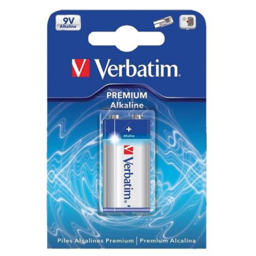 Baterija Verbatim alkalna Premium 9V 6LR61 slika 1