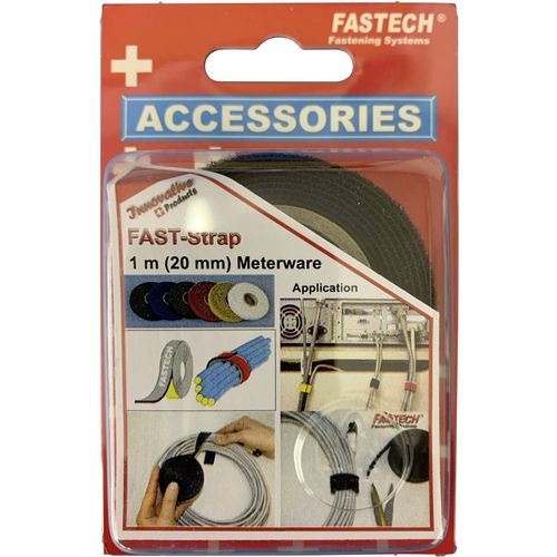 FASTECH® 910-330C prianjajuća traka za povezivanje grip i mekana vunena tkanina (D x Š) 1000 mm x 20 mm crna 1 m slika 6