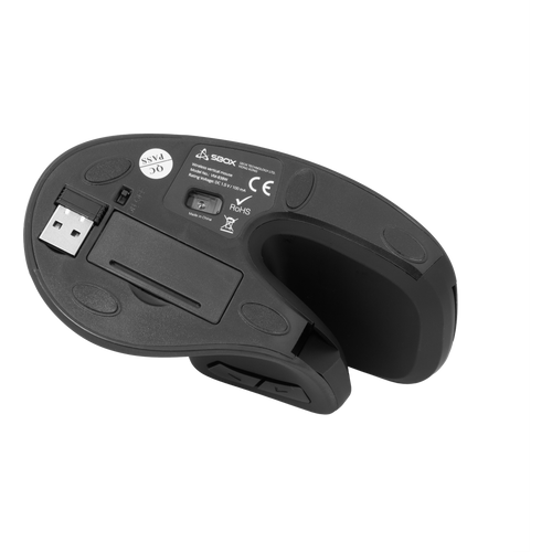 Sbox miš VM-838W Vertical Wireless - Crni slika 5