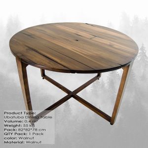 Ubatuba Small Walnut Dining Table