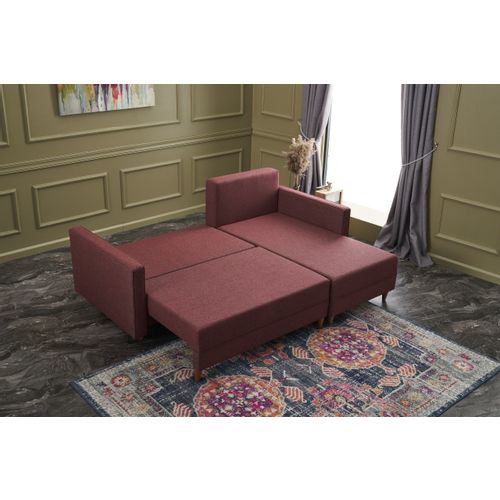 Atelier Del Sofa Aydam Right - Bordo Crveni Ugao Sofa-Krevet slika 4