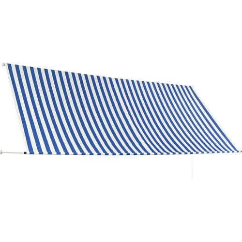 Tenda na uvlačenje 350 x 150 cm plavo-bijela slika 13