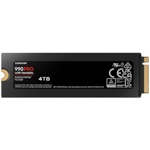 SAMSUNG 4TB M.2 NVMe MZ-V9P4T0CW 990 Pro Series Heatsink SSD slika 2