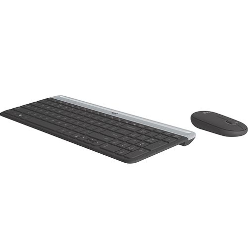 LOGITECH MK470 Wireless Desktop YU Graphite tastatura + miš slika 2