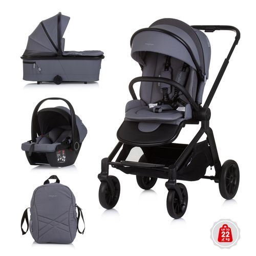 Chipolino dječja kolica 3u1 "Magnum" Anthracite slika 2