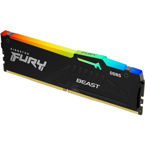 Kingston DIMM DDR5 32GB 6400MT/s KF564C32BBEA-16 FURY Beast Black RGB EXPO slika 1