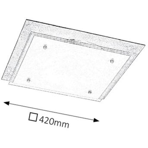 Rabalux June plafonjera,LED24W,srebro/bela slika 5