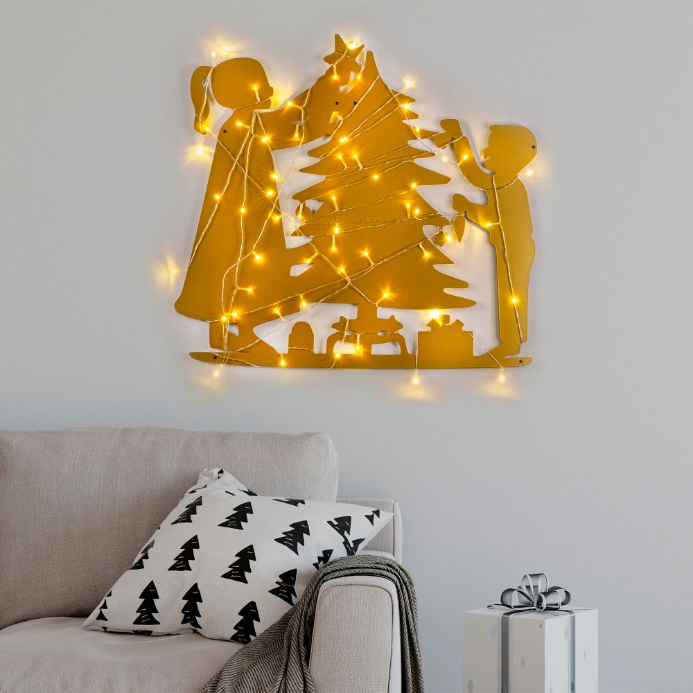 Zidni Ukras XMASGOLD - 016 u Zlatnoj Boji slika 2