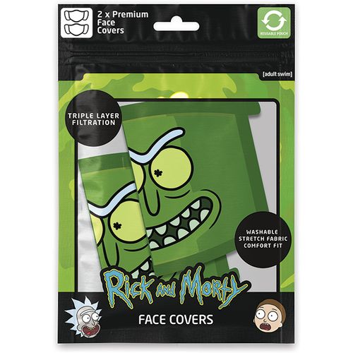 PYRAMID RICK & MORTY (PICKLE RICK) FACE MASK 2 PACK slika 2