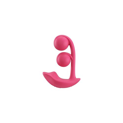 HoneyPlayBox - Melody-Pressure Sensing App-Controlled Twin Balls Clit&amp; G-spot Vibrator Magenta slika 1