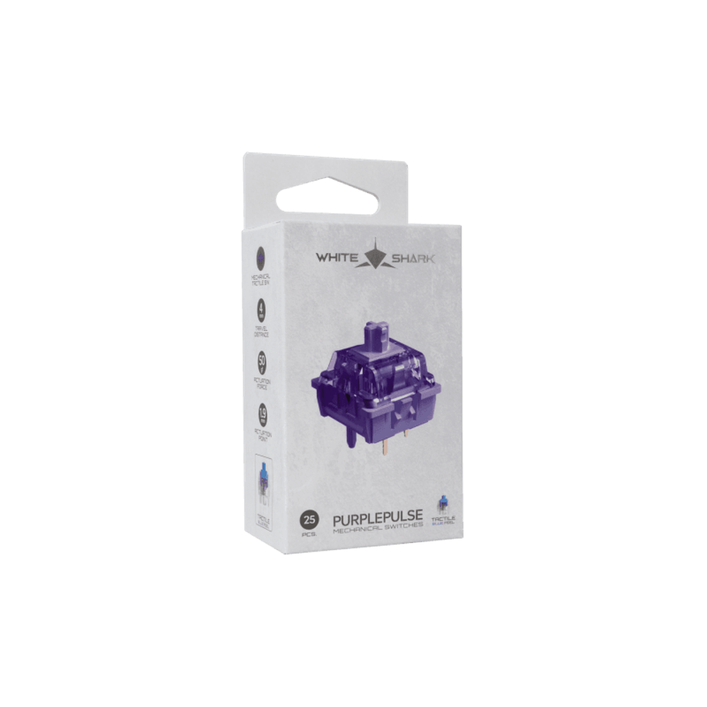 WHITE SHARK Mehanički prekidač za tastaturu PURPLEPULSE-25 / 25 KOM slika 5