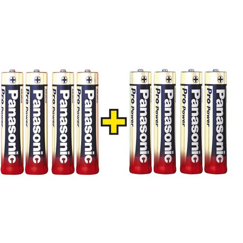 Panasonic Pro Power 4+4 gratis micro (AAA) baterija alkalno-manganov  1.5 V 8 St. slika 4