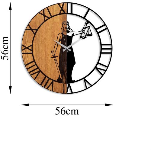 Wallity Ukrasni drveni zidni sat, Wooden Clock - 78 slika 7
