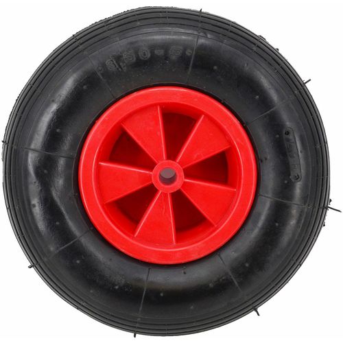 Pneumatska kotača za vrtna kolica AWTOOLS s plastičnom felgom 300mm i crvenom dvoslojnom gumom slika 2
