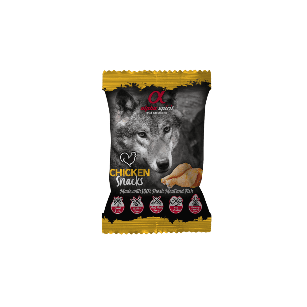 Alpha Spirit poslastice za pse, kockice – piletina 50g slika 1