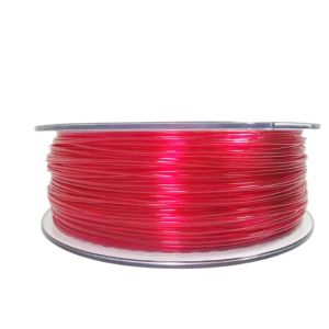 Filament za 3D printer, PET-G, 1.75 mm, 1 kg, prozirna crvena