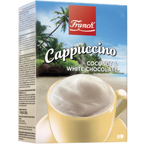 Franck Cappuccino kokos & bijela čokolada kutija 148 g 