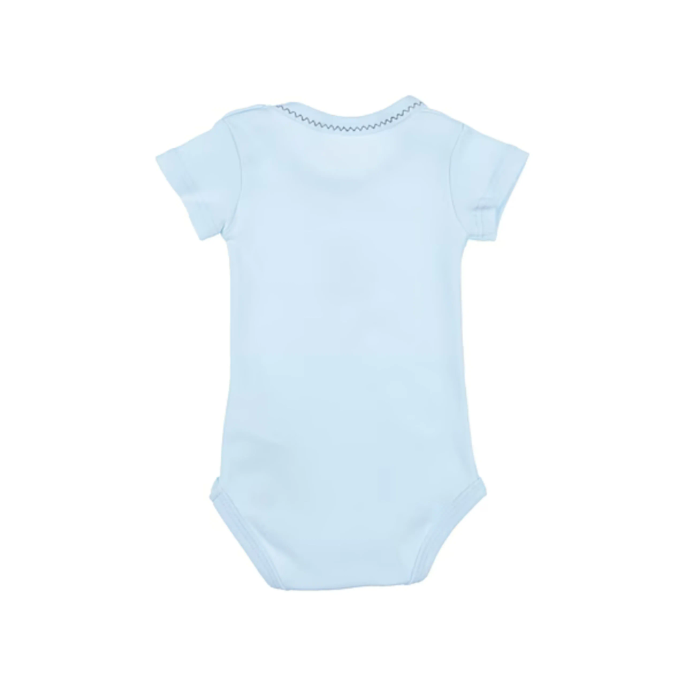 Chicco Bodi sa kratkim rukavima za bebe 2kom, Bijeli/Plavi slika 2