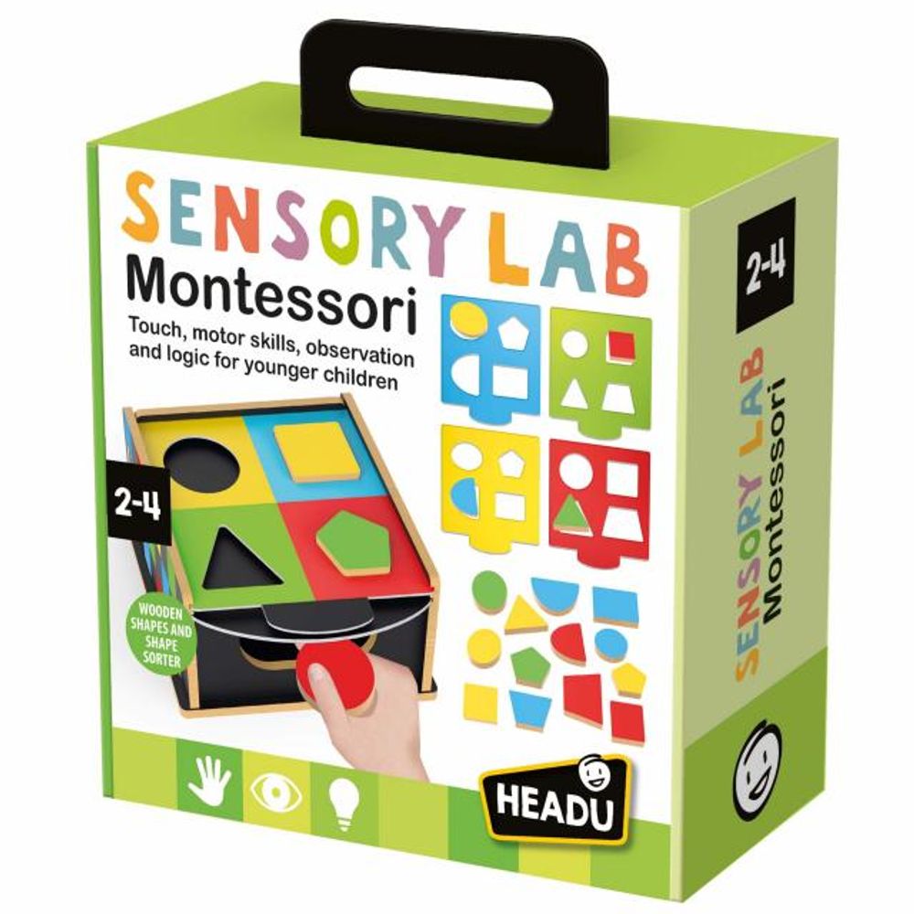 HEADU Montessori Drveni sorter oblika Sensory Lab slika 1
