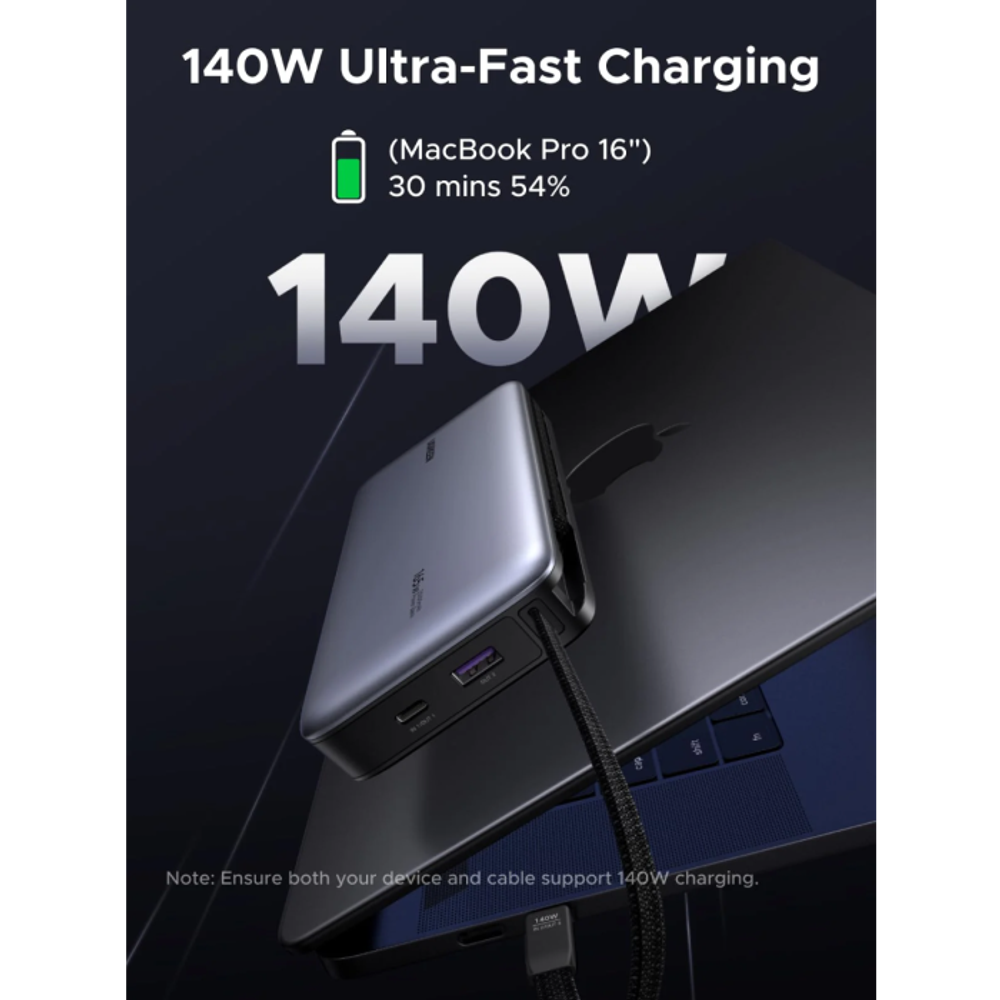 Ugreen Nexode 165W 25000mAh prijenosna baterija s ugrađenim kabelom slika 6